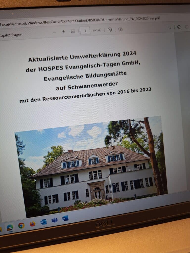 EMAS Umweltbericht Bildungsstätte Schwanenwerder