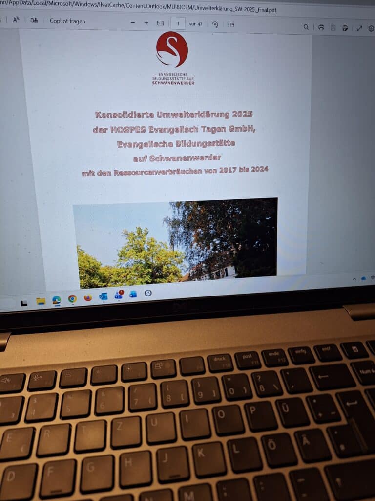 Evangelische Bildungsstätte auf Schwanenwerder Umwelterklärung 2026