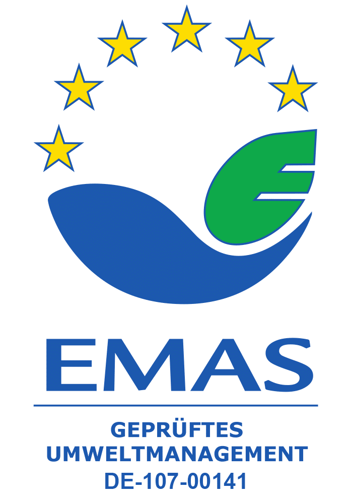EMAS Umweltmanagement Logo für Evangelische Bildungsstätte auf Berlin Schwanenwerder Nachhaltigkeit 2026